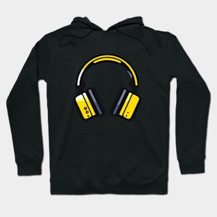 Music Headphone City Rhyme Wonderful Vibes Vector Graphic Hoodie